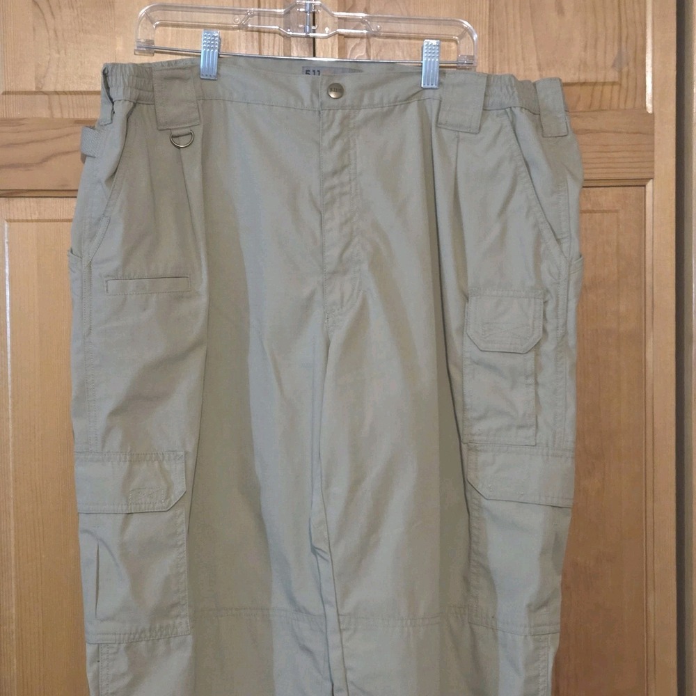 5.11 Tactical 42 x 32 Khaki Ripstop Uniform Military Cargo Pants
